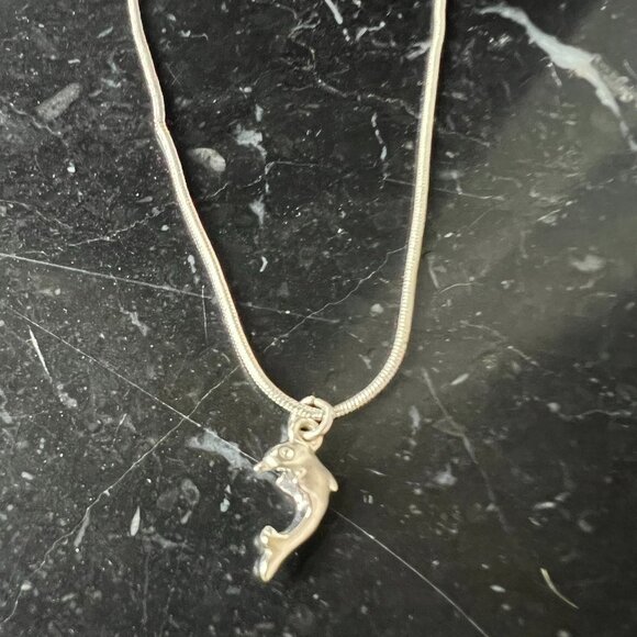 Jewelry - Dolphin Necklace Silver